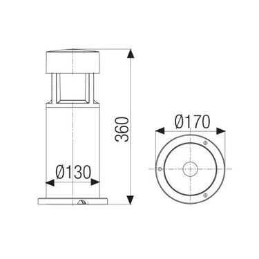 Greta Mini Led 15W 3000°K H. 36Cm